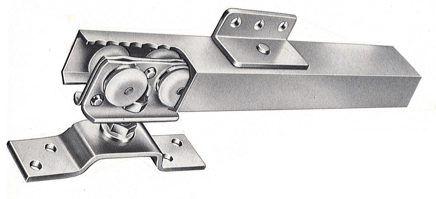 GUIDA IN ALLUMINIO PORTE SCORREVOLI  86/ 95 CM KIT