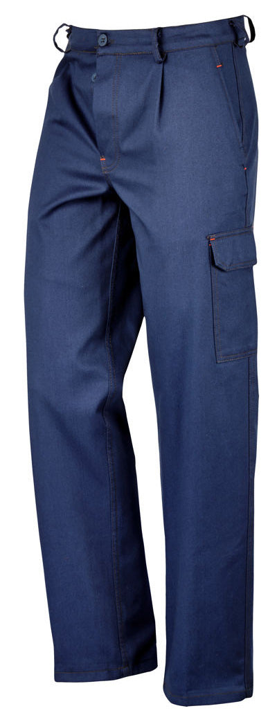 PANTALONE SUPER CARGO MULTITASCHE BLU TG.48