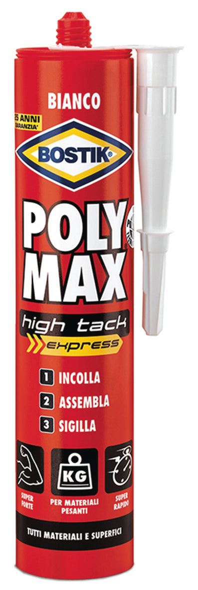 BOSTIK POLYMAX HIGH TACK BIANCO 440 G CARTUC