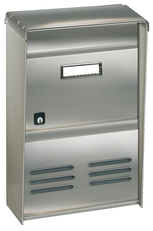 CASSETTA POSTALE ALUBOX DR2E RIVISTA 26X12X37,5 INOX