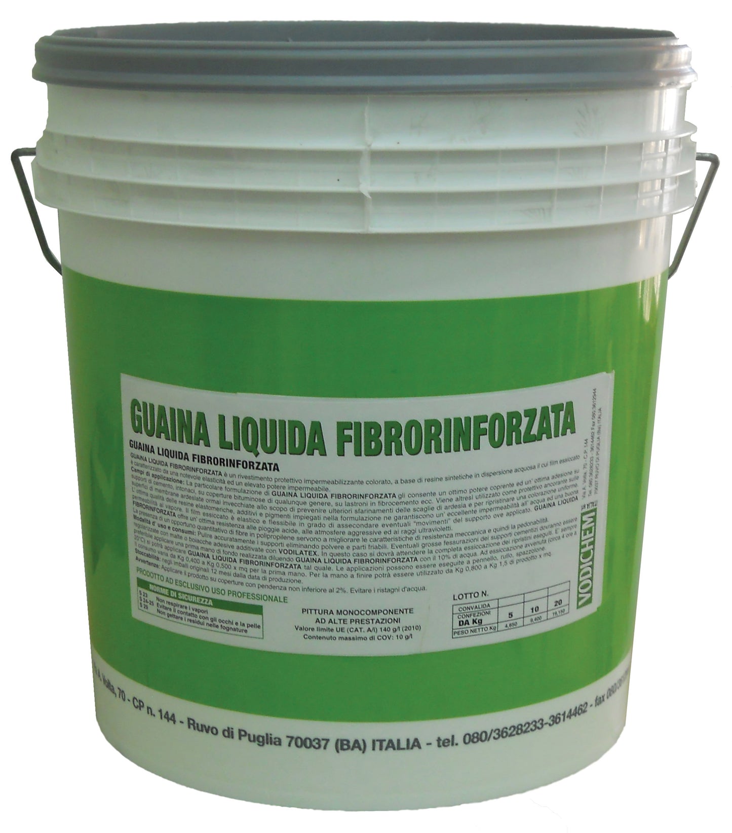 GUAINA LIQUIDA FIBRORINFORZATA GRIGIA  5 KG