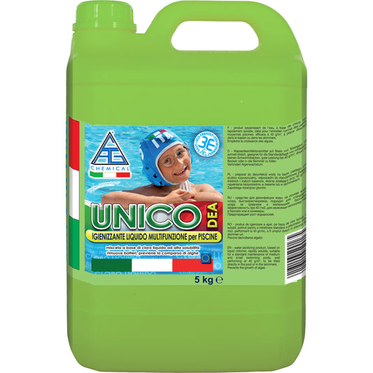 CLORO PER PISCINA LIQUIDO MULTIFUNZ UNICO  5 KG