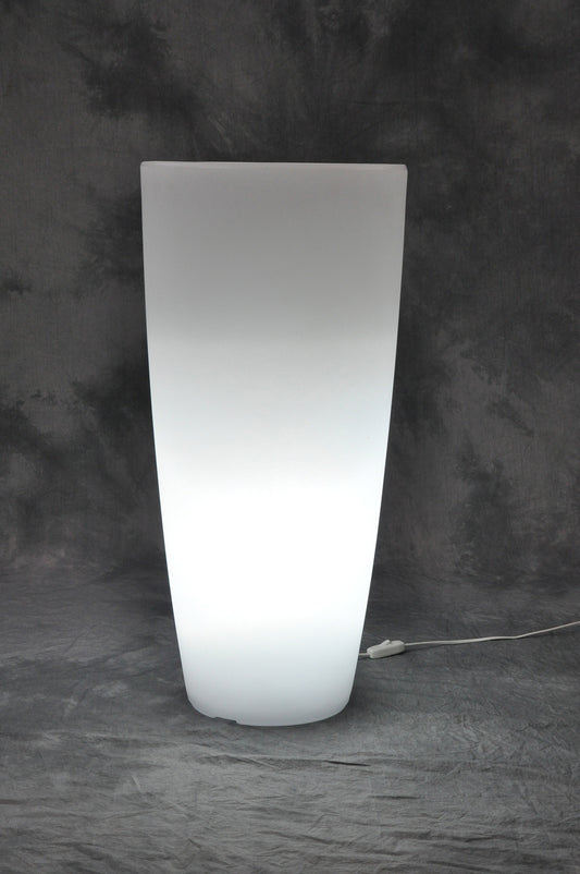 VASO HOME LIGHT TONDO D 40X90 CM GHIACCIO BIANCO