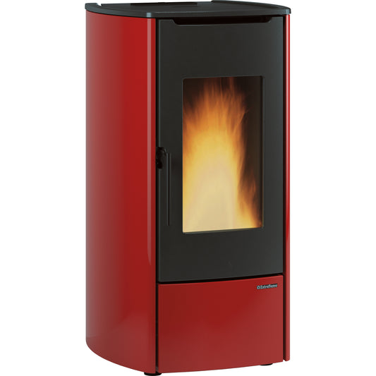 TERMOSTUFA PELLET 14.8 KW MARINA IDRO H11 BORDEAUX