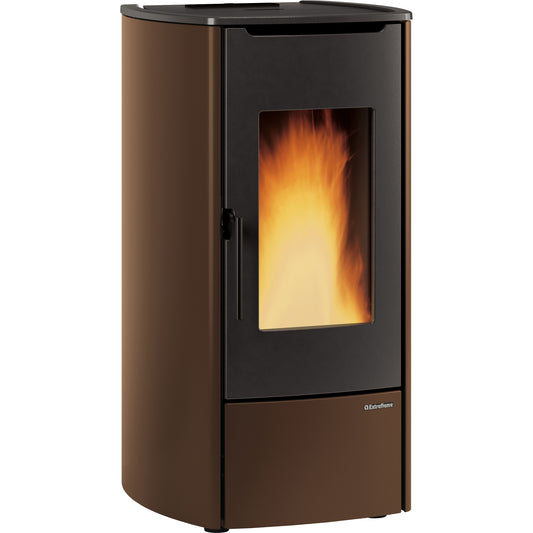 TERMOSTUFA PELLET 14.8 KW MARINA IDRO H11 BRONZO