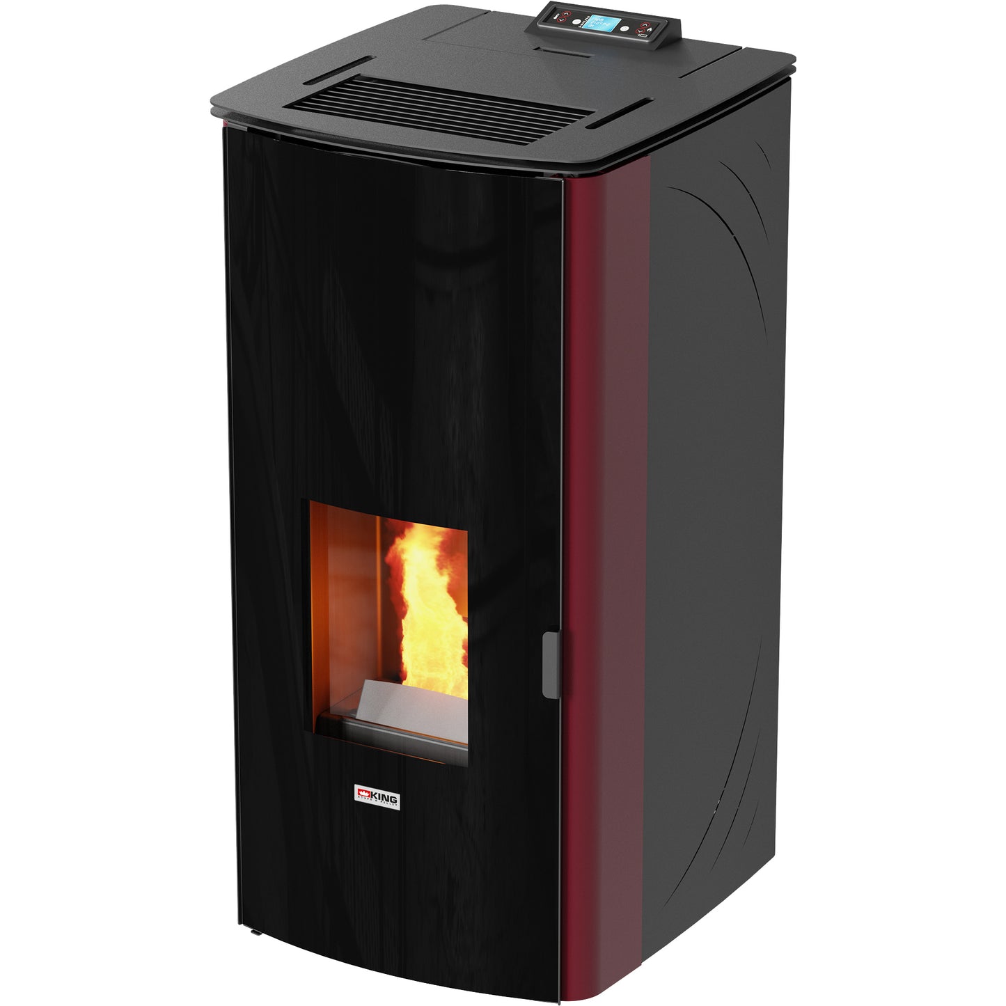 TERMOSTUFA PELLET VENT 17KW KING 17DD 2022 BORDEAUX