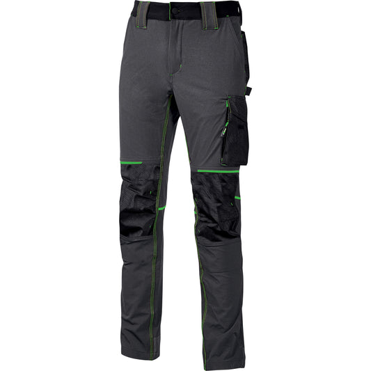 U-POWER PANTALONE ATOM SLIM FIT GRIGIO-VERDE TG.M