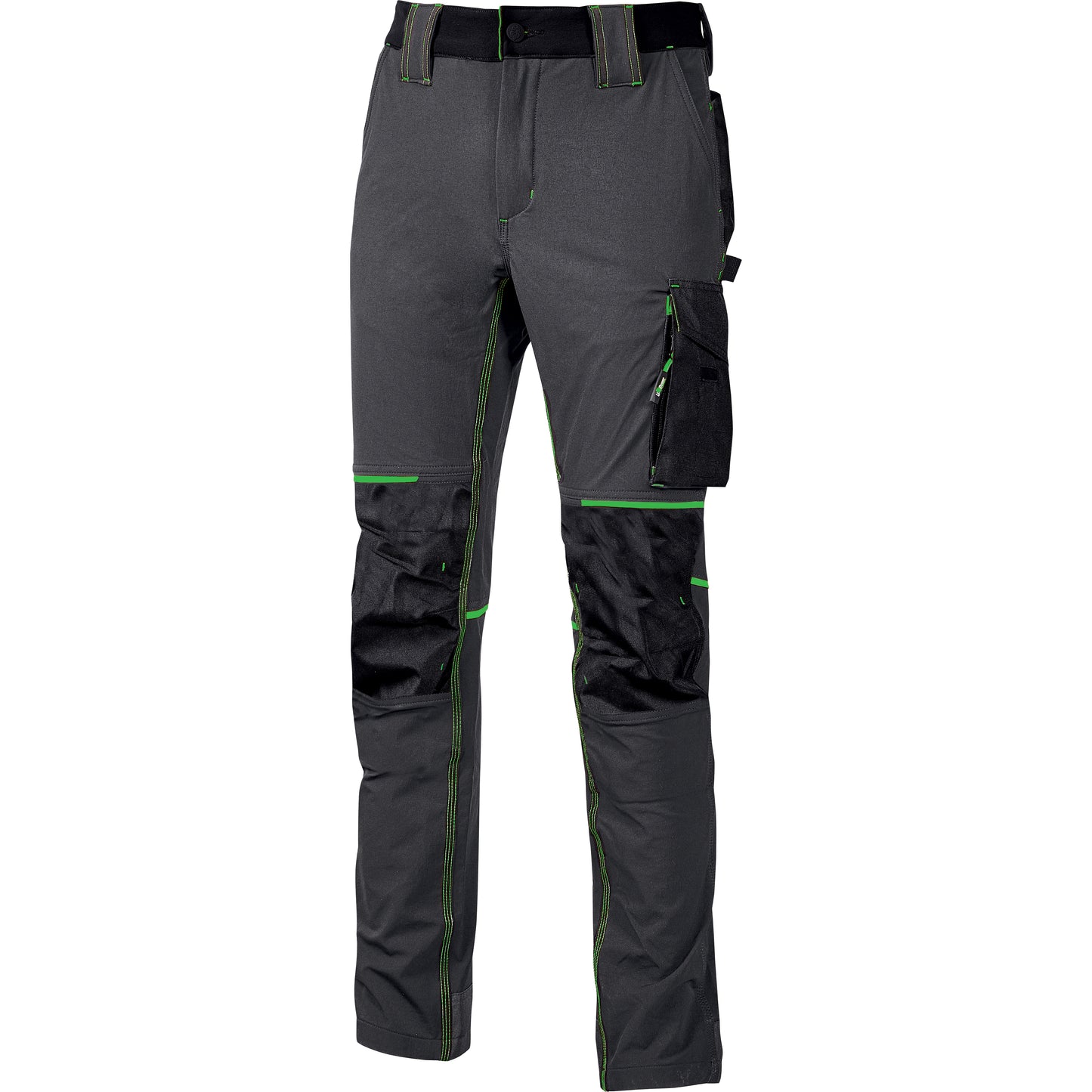 U-POWER PANTALONE ATOM SLIM FIT GRIGIO-VERDE TG.XXL