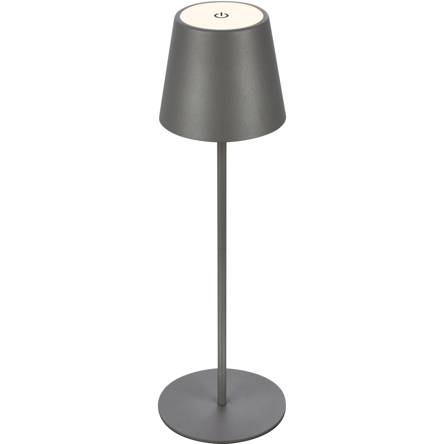 LAMPADA DA TAVOLO BT10004 BATT RICARIC GRIGIO