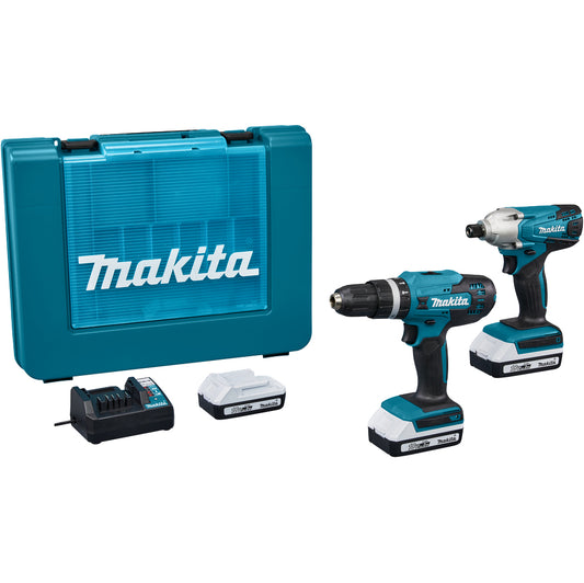 MAKITA SUPERKIT 18VP 2AH DK18922 CON 3 BATTERIE