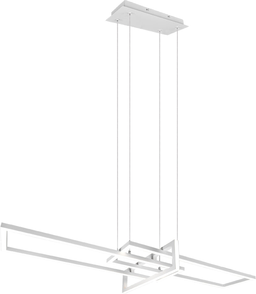 LAMPADA SOSP LED SALINAS TRIPLO RETT 34W 4000K