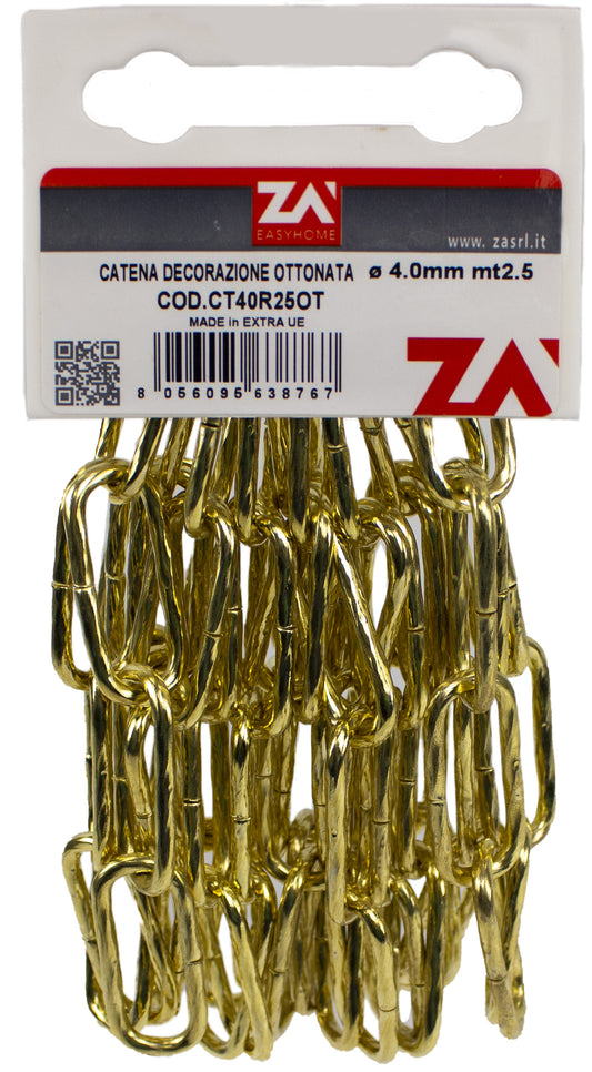 CATENA MAGLIA LUNGA RITORTA 4,0 MM 2,5 M OTTON