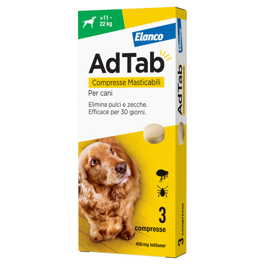 ADTAB COMPRESSE MASTICABILI PER CANI 11 - 22 KG