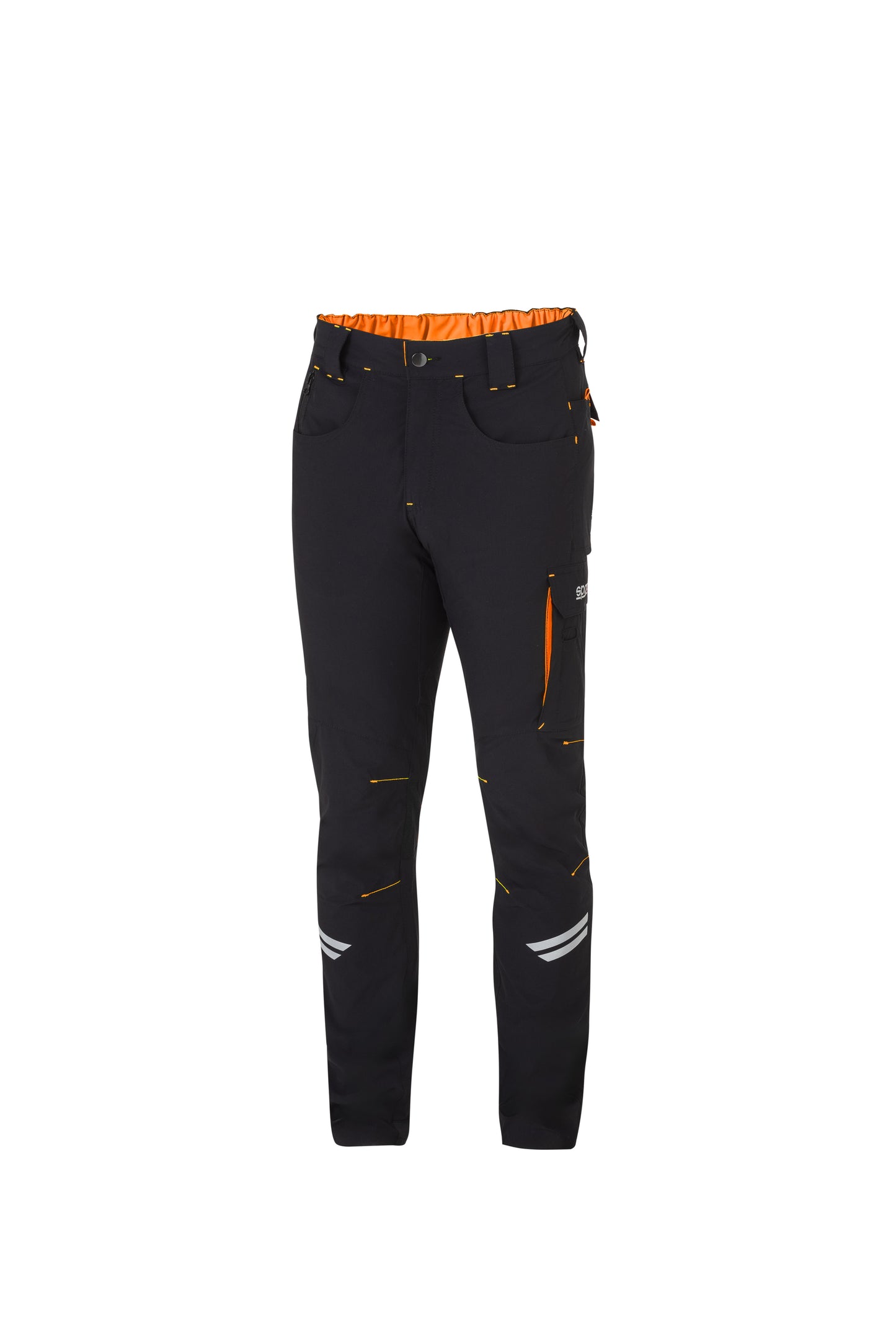 SPARCO PANTALONE KANSAS BLACK ORANGE TG S