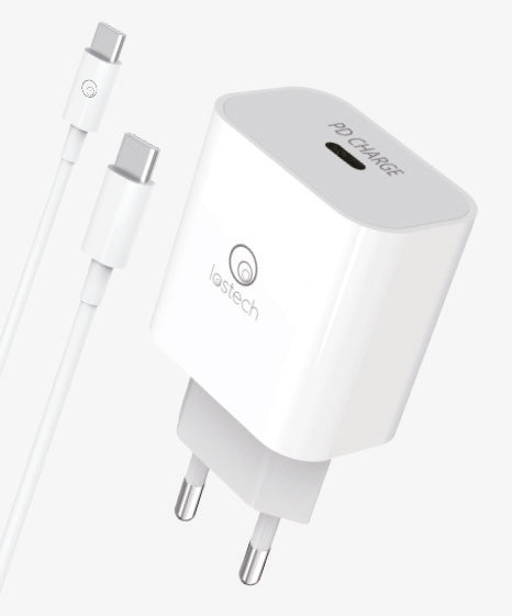 CARICATORE RAPIDO 20W CON CAVO USB-C / USB-C