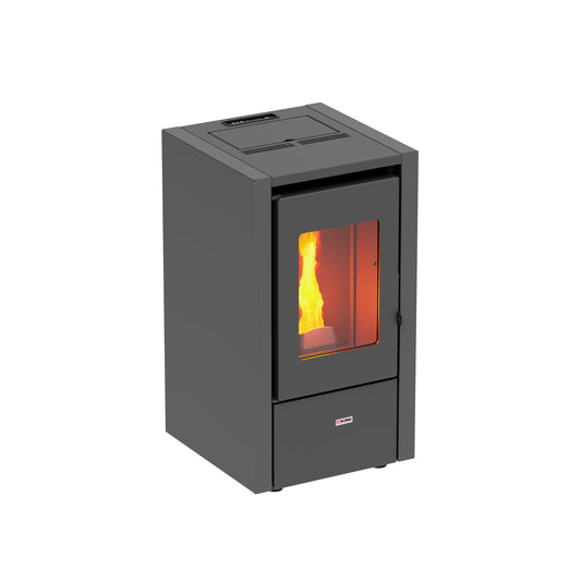 STUFA PELLET VENTIL  6,2KW KING 60T BIANCO