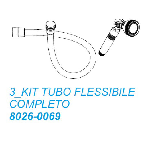 ZZ-KIT TUBO FLESSIBILE COMPLETO 8026-0069