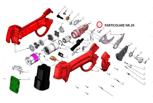 ZZ-PARTICOLARE NR.20 FORBICI POTA BATT DJ-025