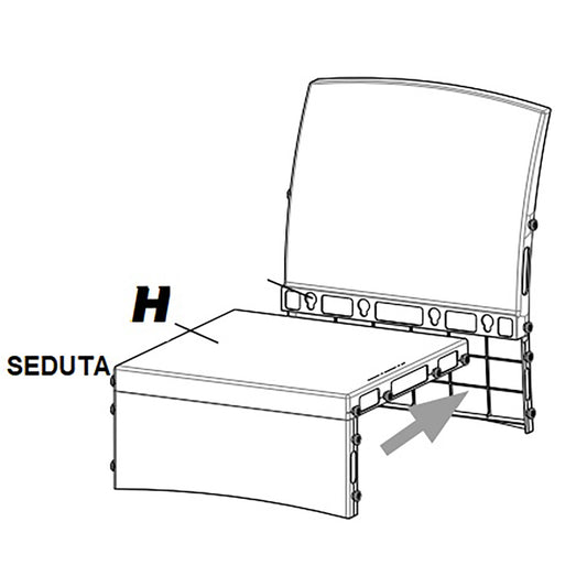 ZZ-SEDUTA H X SALOTTO RESINA VENEZIA 4PZ MARRONE