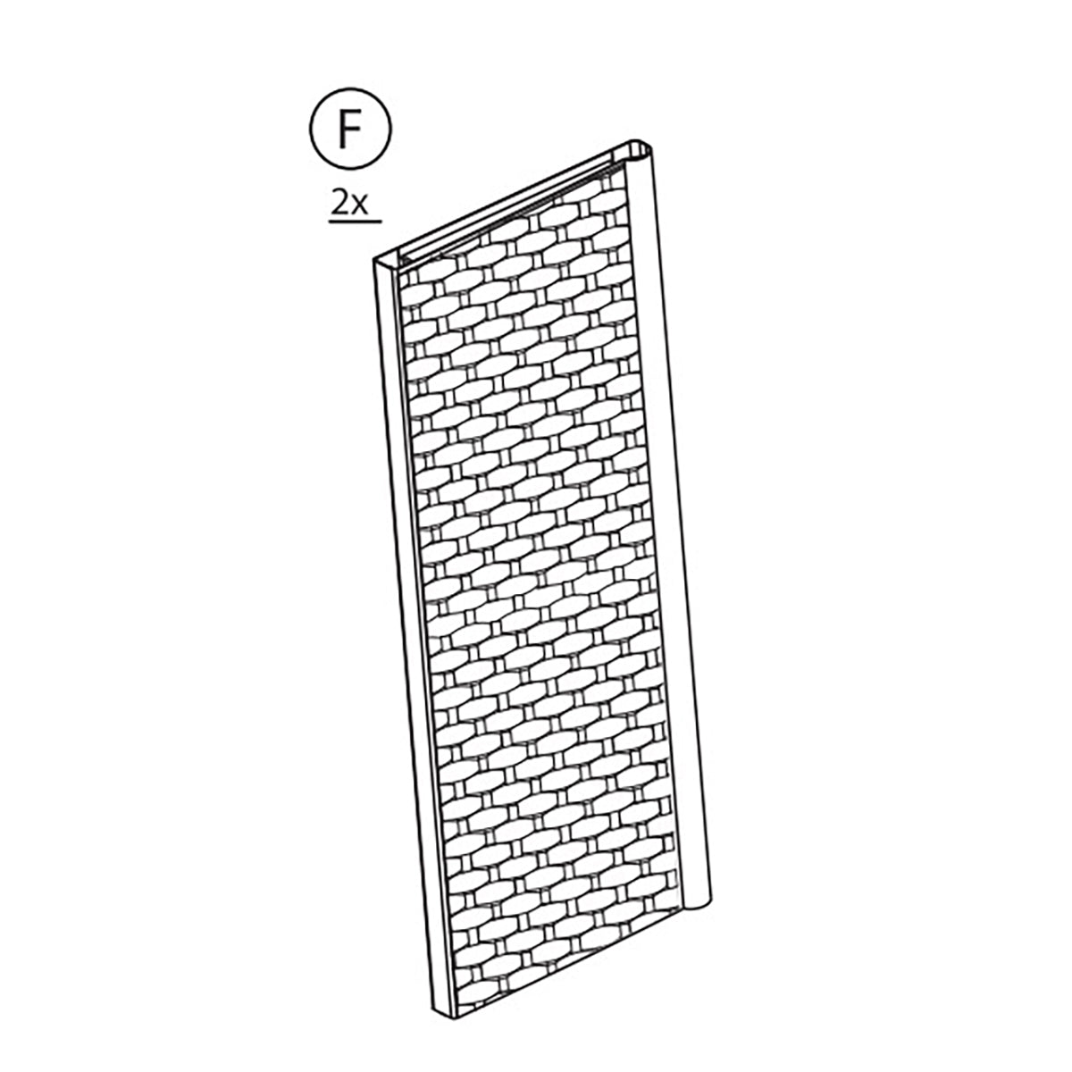 ZZ-ANTA F X ARMADIO RATTAN CM.65X45X172H