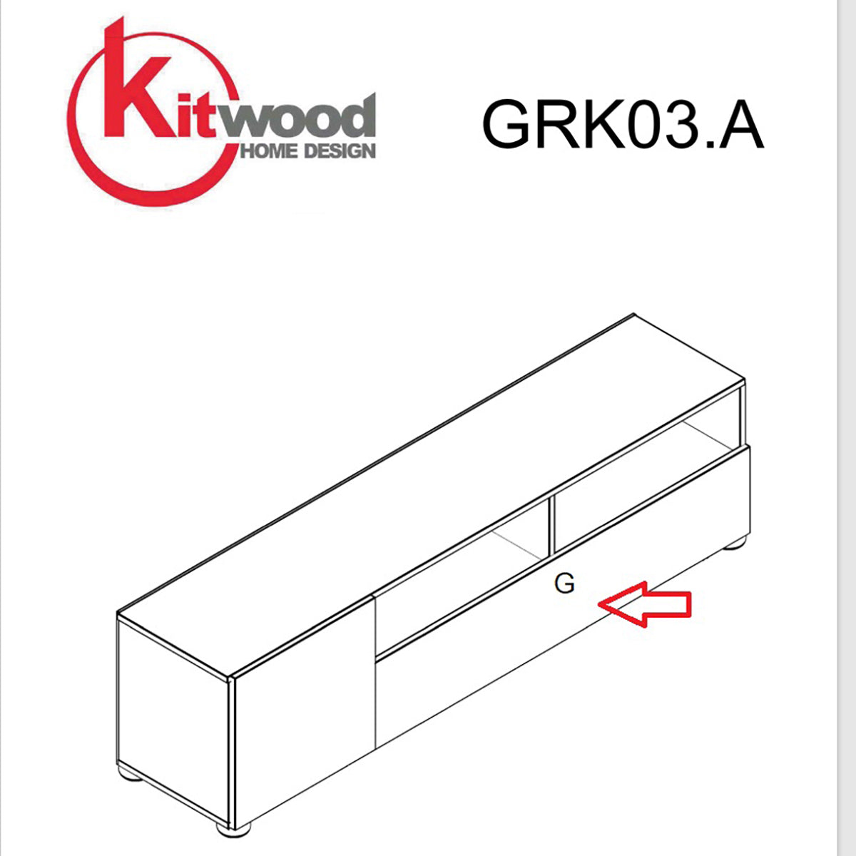 ZZ-PORTA G GRK03.A X KIT PARETE LIVING BRIDGE 207X170X34 BIANCO/B.LUC.