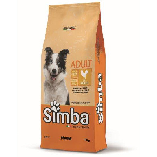 CROCCHETTA CANE MONGE SIMBA 10 KG ADULT POLLO