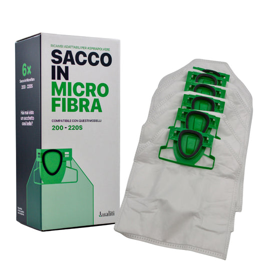 RICAMBIO FOLLETTO SACCO IN MICROFIBRA K200/220S PZ.6