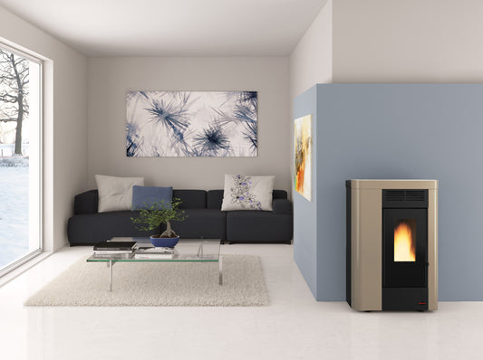 STUFA PELLET CANALIZZATA SLIM 9 KW ANNABELLA ADEVO TORTORA