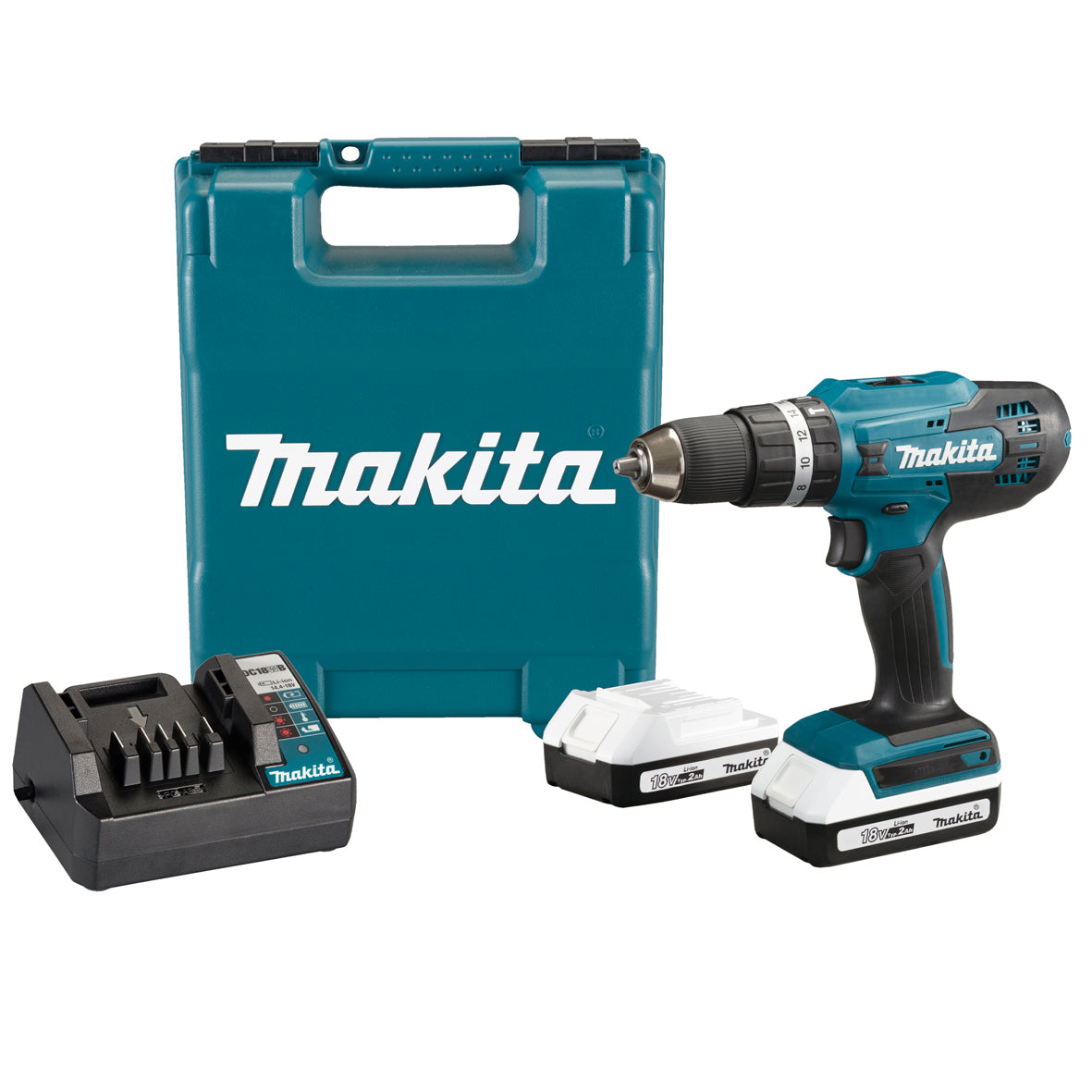 MAKITA TRAPANO 2 BATTERIE 18VP 2,0 AH-LI HP488D006