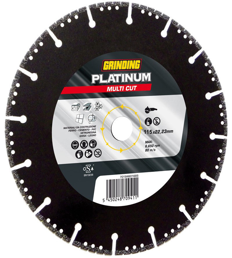 GRINDING PLATINUM DISCO DIAMAN. MULTICUT 115X2,5