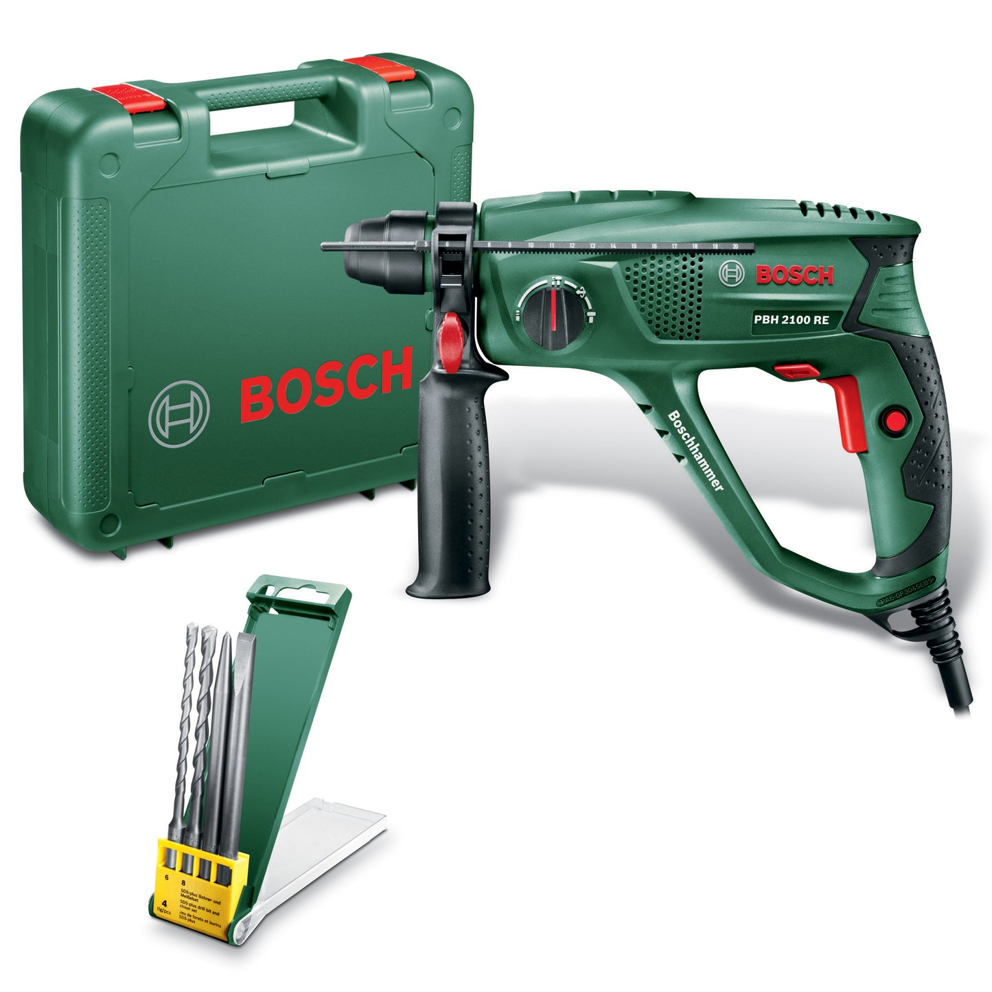 BOSCH-V TASSELLATORE 550W PBH 2100 RE + SET PUNTE