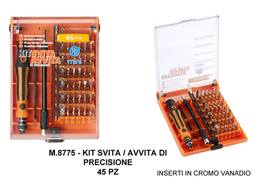 POGGI M8775 KIT SVITA AVVITA DI PRECISIONE 45 PZ