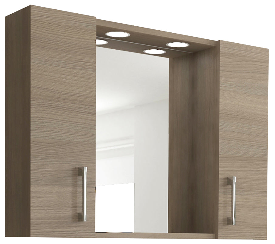 SPECCHIO DA BAGNO 960 A 2 ANTE ROVERE FUMO