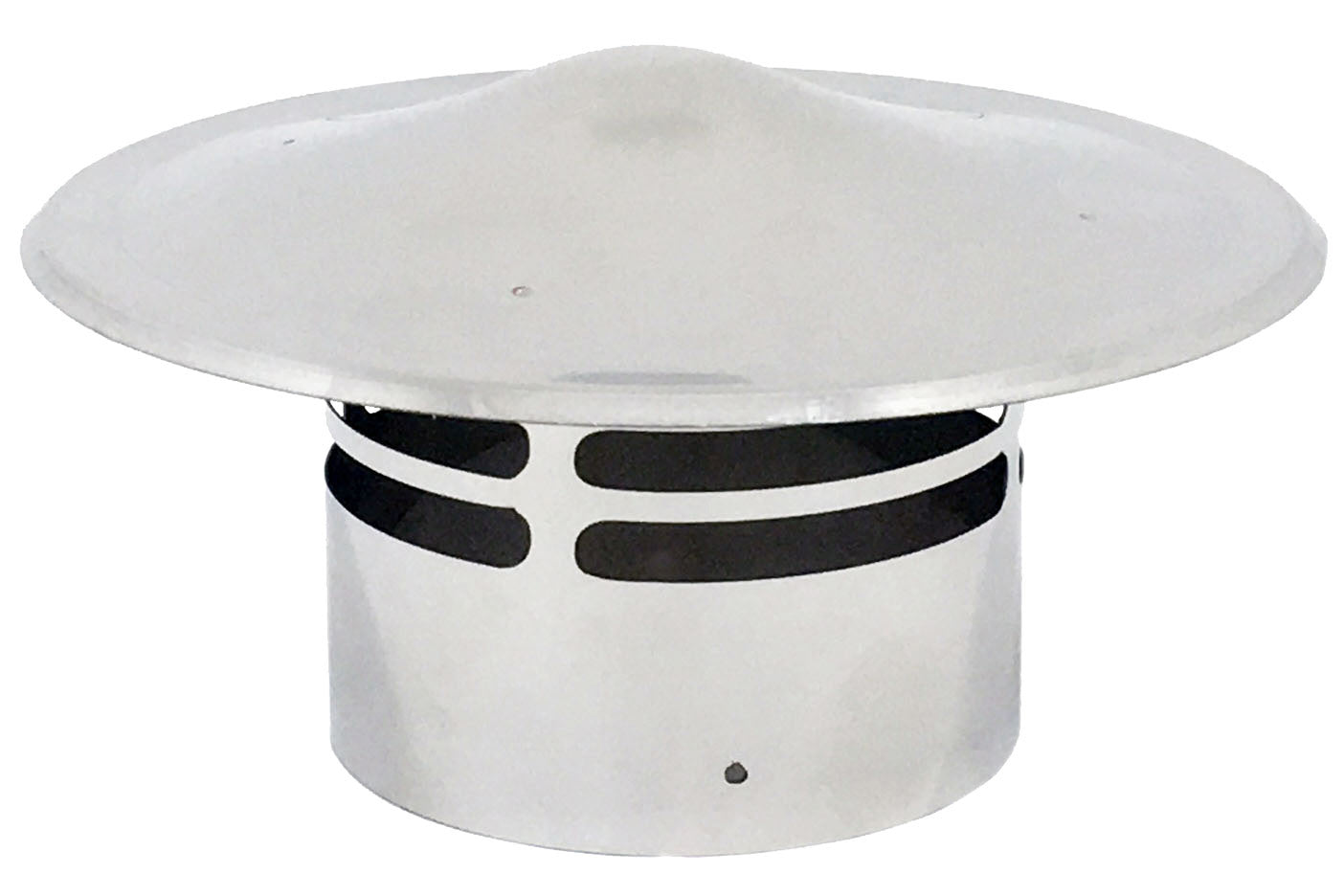 TERMINALE DI SCARICO C/CAPPELLO INOX PELLET D 10 CM