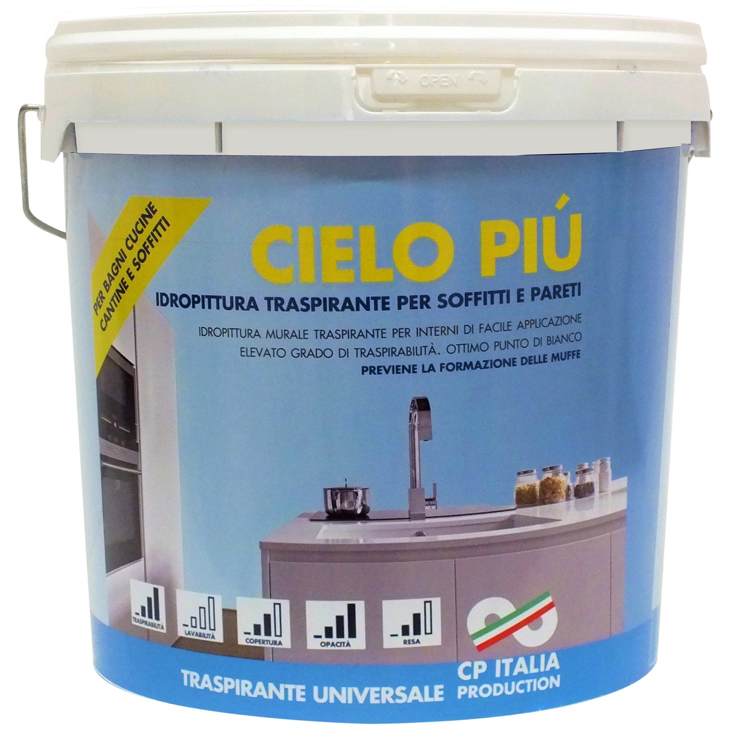 IDROPITTURA SEMILAVABILE CIELO PI  5 L